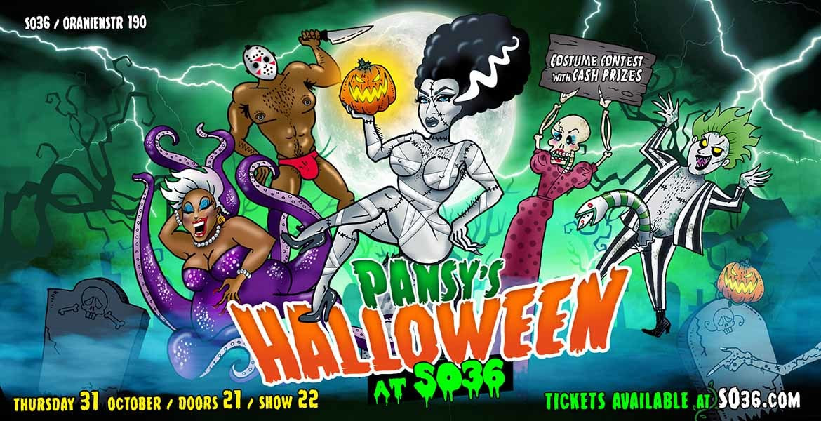 Tickets PANSY´S HALLOWEEN, a spooky night of sexy Halloween drag shows in Berlin