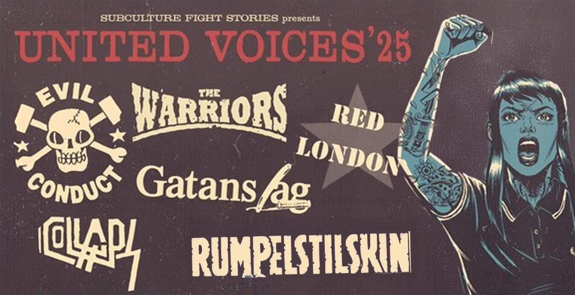 Tickets UNITED VOICES '25, EVIL CONDUCT & THE WARRIORS & RED LONDON & GATANS LAG & RUMPELSTILSKIN & COLLAPS in Berlin