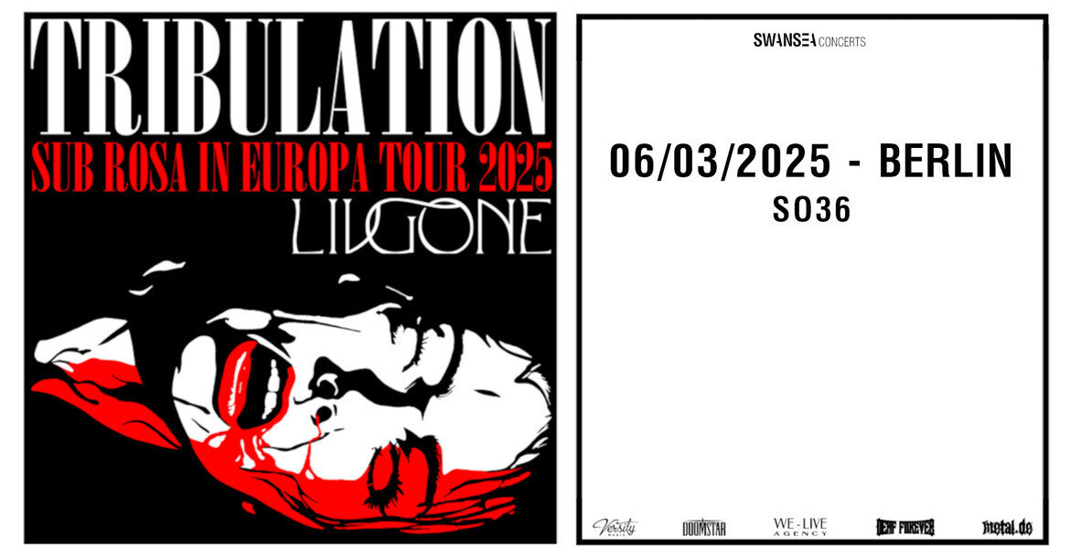 Tickets TRIBULATION, + Special Guest: Livgone in Berlin