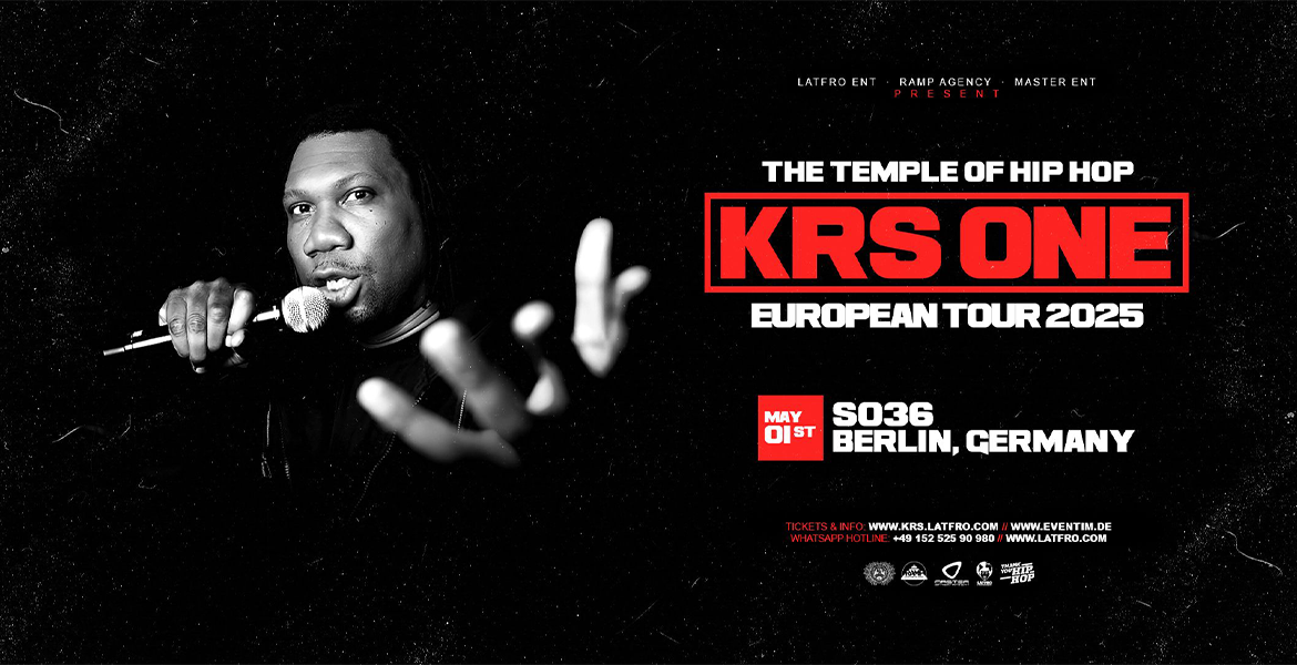 Tickets KRS ONE, Live in Berlin - Temple of Hip Hop European Tour 2025 in Berlin