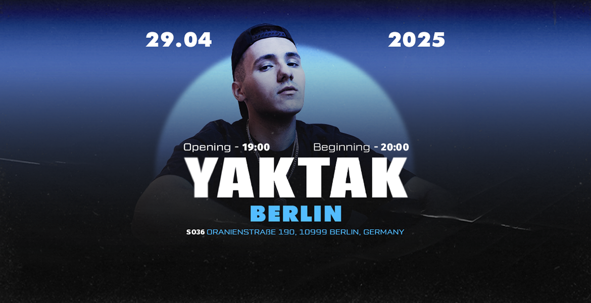 Tickets YAKTAK, Ukrainian singer and songwriter in Berlin