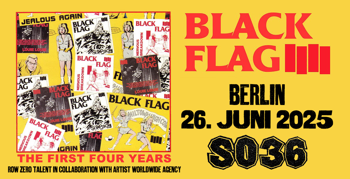 Tickets BLACK FLAG, „An Evening With Black Flag” in Berlin